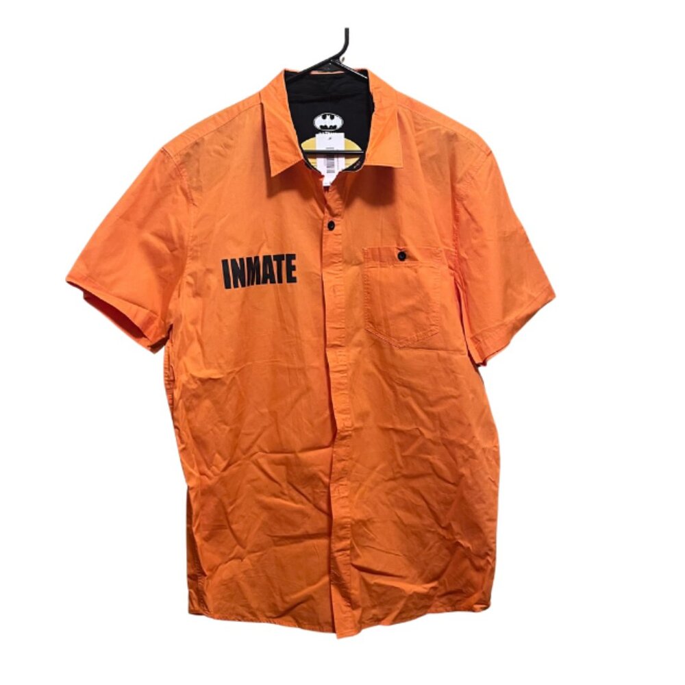 Batman Arkham Asylum Orange "INMATE" Short Sleeve shirt